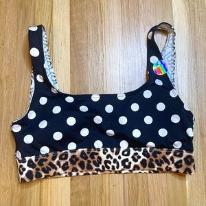 NWT VS Pink Leopard Bra size M